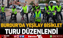 Burdur'da Yeşilay Bisiklet Turu Düzenlendi