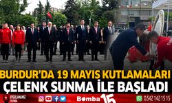 Burdur'da 19 Mayıs Kutlamaları Çelenk Sunma Töreni İle Başladı