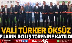 Burdur Valisi Türker Öksüz fuarın açılış törenine katıldı