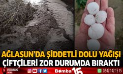 Ağlasun'da Şiddetli Dolu Yağışı Çiftçileri Zor Durumda Bıraktı