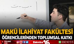 MAKÜ İlahiyat Fakültesi Öğrencilerinden Toplumsal Katkı