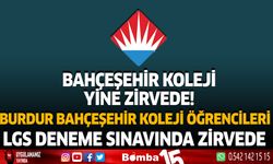 Burdur Bahçeşehir Koleji Öğrencileri LGS Deneme Sınavında Yine Zirvede