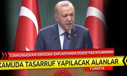 Cumhurbaşkanı Erdoğan kamuda tasarruf yapılacak alanları açıkladı
