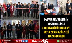 Hayırseverlerden Burdur'da iki okula kütüphane ve atölye desteği