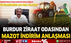 Burdur ziraat odasından indirimli mazot anlaşması