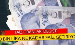 100 Bin Lira Ne Kadar Faiz Getiriyor?