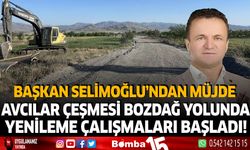 Başkan Selimoğlu'ndan Müjde Avcılar Çeşmesi Bozdağ Yolunda yenileme çalışmaları başladı