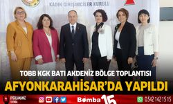 Tobb Kgk Batı Akdeniz Bölge Toplantısı Afyonkarahisar’da Yapıldı