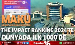 Makü The Impact Ranking 2024'te Dünyada İlk 1000'de