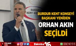 Burdur Kent Konseyi Başkanı yeniden Orhan Akın seçildi