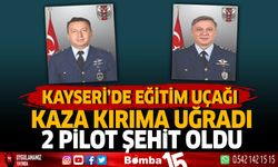 Kayseri'de Eğitim Uçağı Kaza Kırıma Uğradı 2 Pilot Şehit Oldu.