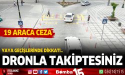 Burdur'da yaya geçitlerinde aman dikkat... Dronla takiptesiniz...