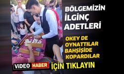 Damadın önünü kesip önce okey oynattılar, sonra bahşişi kopardılar