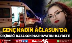 Bucak Ağlasun Yolu Kaza Genç Kadın Hayatını Kaybetti