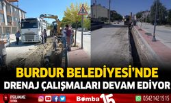 Burdur Belediyesi drenaj çalışmaları devam ediyor