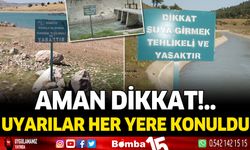 DSİ Burdur'da tüm yerlere uyarı levhaları yerleştirdi