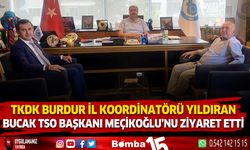 TKDK Burdur İl Koordinatörü Yıldıran Bucak Tso Başkanı Meçikoğlu’nu Ziyaret Etti