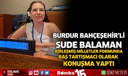 Birleşmiş Milletler Formunda baş tartışmacı Burdurlu Sude Balaban oldu