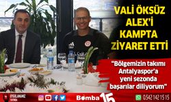 Burdur Valisi Türker Öksüz, Alex de Souza'yı ziyaret etti