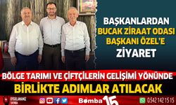 Ziraat Odası Başkanlarından Bucak Ziraat Odası Başkanı Bilal Özel'e ziyaret