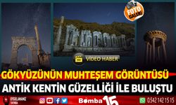 Burdur antik kentinin güzelliği, perseid meteor yağmuru ile buluştu