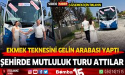 Özenle süsledikleri ekmek tekneleriyle mutluluk turu attılar