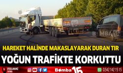 Burdur'da makaslayan tır korku endiye yarattı