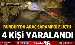 Burdur'da trafik kazası... 4 kişi yaralandı