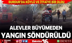 Burdur’da çıkan yangında köy evi küle döndü