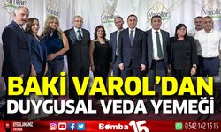 Burdur'da Baki Varol'dan duygusal veda yemeği