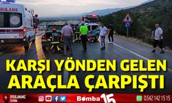 Otomobil karşı yönden gelen araçla çarpıştı; 2 yaralı