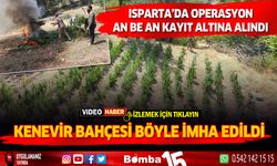 Isparta'da uyuşturucu operasyonu böyle kayıt  altına alındı