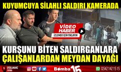 Kurşunu biten saldırganlar çalışanlar tarafından darp edildi