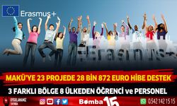 MAKÜ’ye “Erasmus KA171” Kapsamında 23 Projede Toplam 28.872 € Hibe Desteği