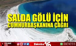 Salda Gölü için Cumhurbaşkanına çağrı