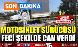 Son dakika... Motosiklet sürücüsü feci şekilde can verdi