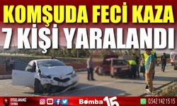 İki otomobilin çarpıştığı kazada 7 kişi yaralandı