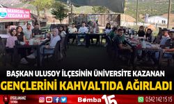 Ağlasun Belediye Başkanı Ali Ulusoy ilçesinin gençlerini misafir etti