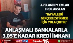 Arslanbey Emlak 3,05 kredi imkanı ile sizleri ev ve arsa sahibi yapıyor