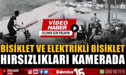 Bisiklet ve elektrik bisiklet hırsızlıkları kamerada