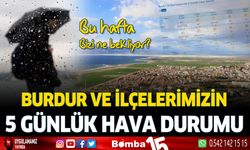 Burdur'da bu hafta havalar nasıl olacak? İşte 5 günlük hava tahmini