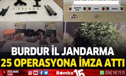 Burdur İl Jandarma'dan Ağustos'ta 25 operasyon, 2 tutuklama