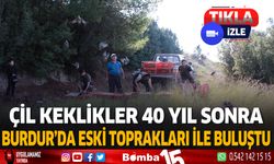 Çil keklikler 40 yıl sonra Burdur'da eski toprakları ile buluştu