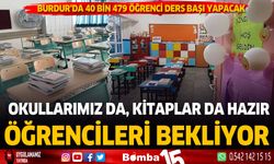 Burdur'da okullarımız yenilenen kitaplar ve sınıfları ile öğrencilerini bekliyor