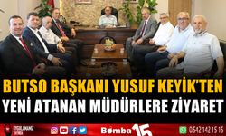 BUTSO Başkanı Yusuf Keyik'ten Burdur'a yeni atanan müdürlere ziyaret