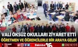 Burdur Valisi Türker Öksüz öğretmen ve öğrencilerle bir araya geldi