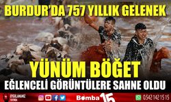 Burdur'da 757 yıllık gelenek "Yünüm Böğet" eğlenceli görüntülere sahne oldu