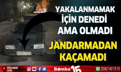 Yakalanmamak için denedi, ama olmadı