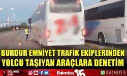 Emniyet trafik ekiplerinden  yolcu taşıyan araçlara denetim