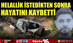 Takla atan araçtaki sürücü, helallik istedikten sonra hayatını kaybetti